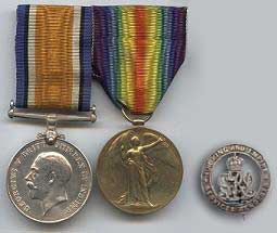 Percy's war medals